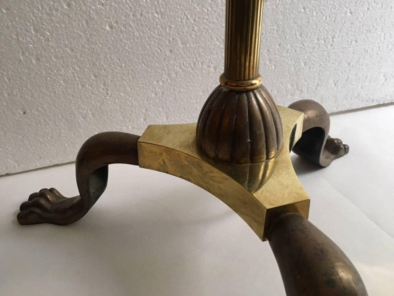Art Deco French Tripode Bronze and Brass Floor Lamp For Sale at 1stDibs ...