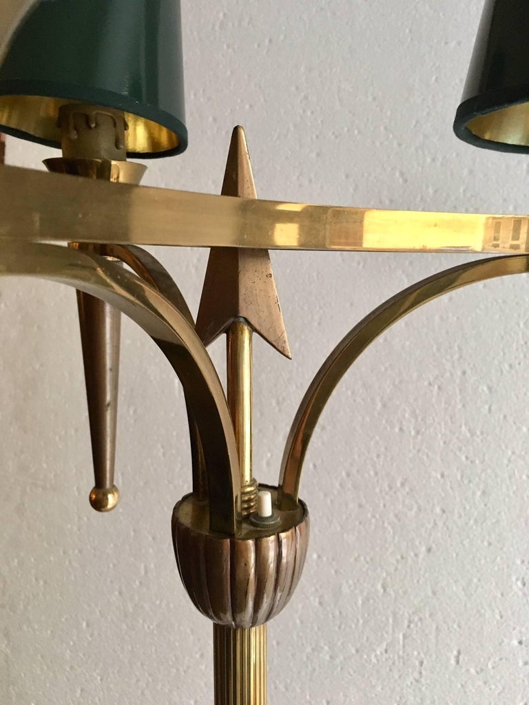 Art Deco French Tripode Bronze and Brass Floor Lamp For Sale at 1stDibs ...