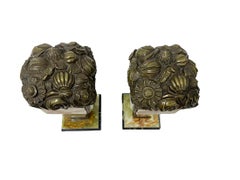 French Art Deco bronze and Onyx mantelpieces, ca. 1920