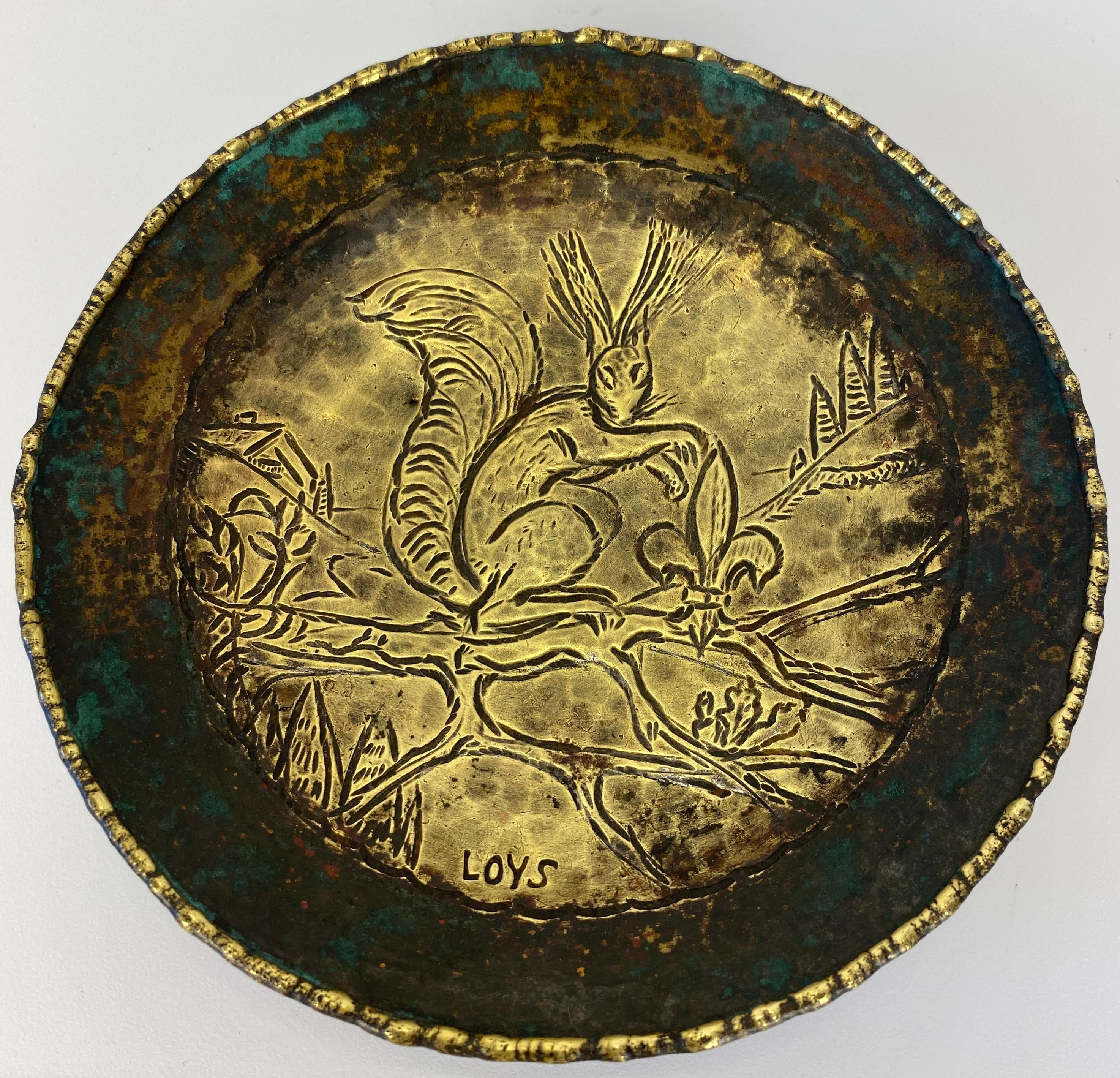 Hand-Crafted French Art Deco Bronze Catch All, Max Le Verrier Style Bronze Vide Poche Signed For Sale