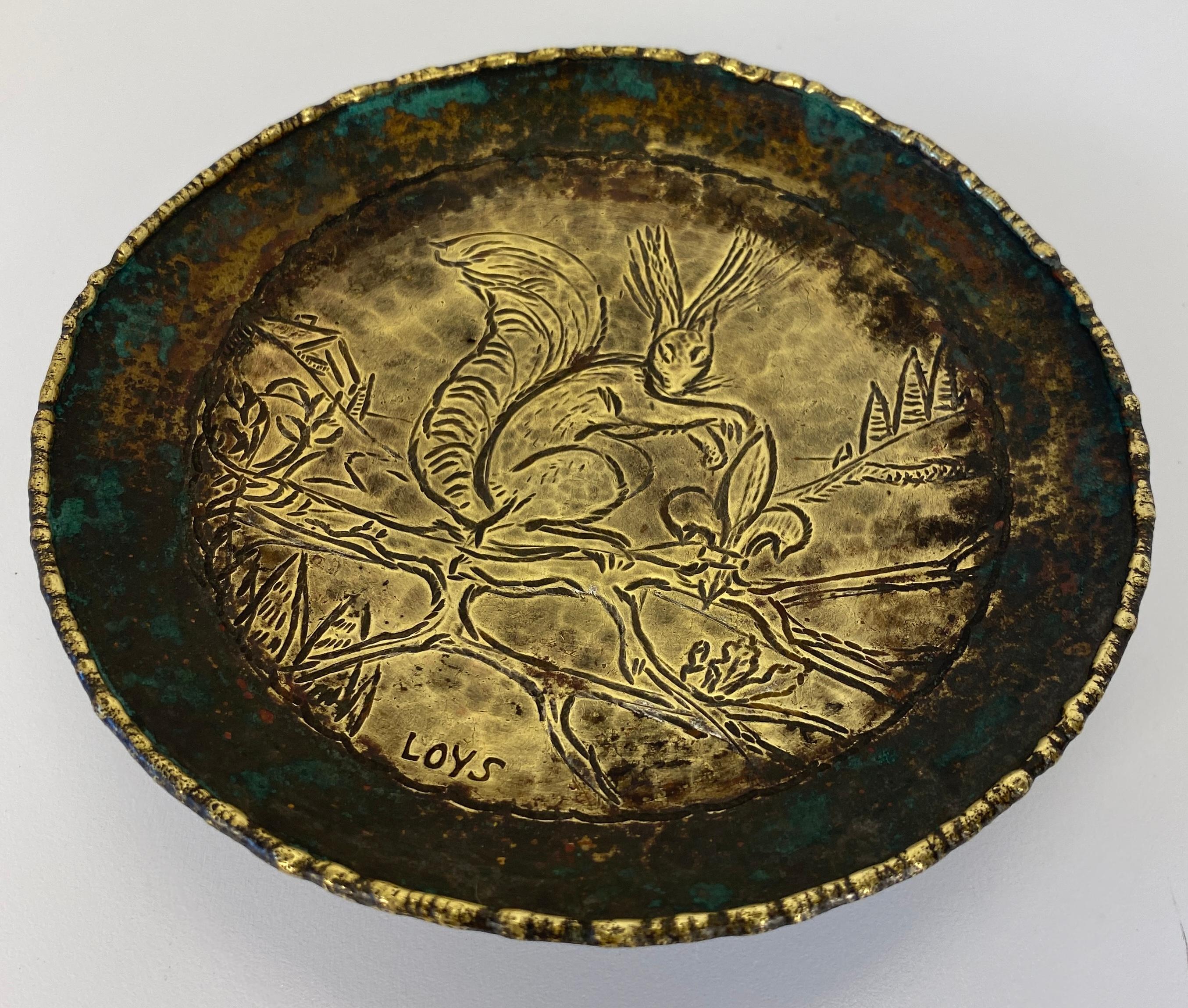 French Art Deco Bronze Catch All, Max Le Verrier Style Bronze Vide Poche Signed For Sale 2