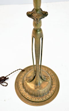 French Art Deco Bronze Floor Lamp