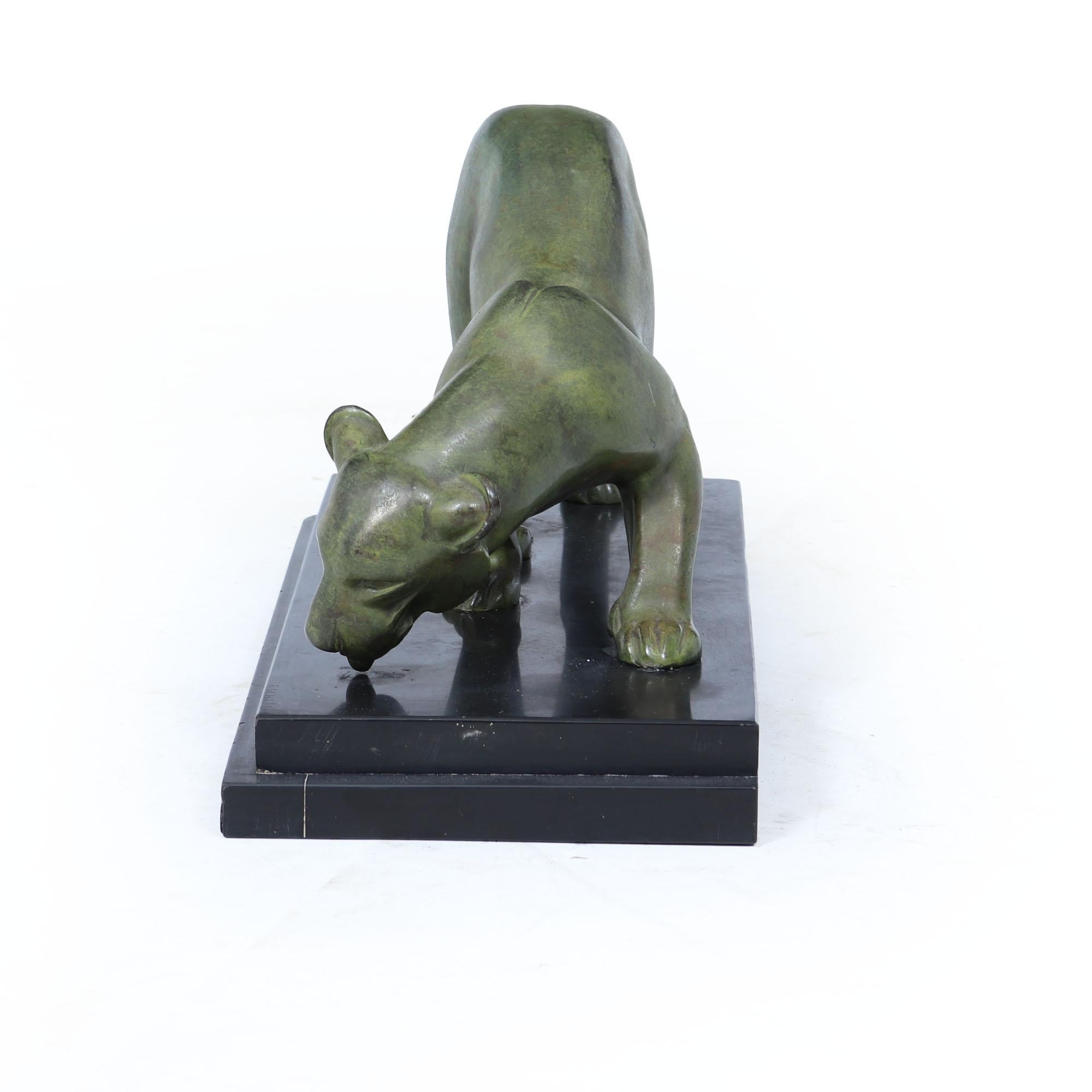 French Art Deco Bronze Panther by Irénée Rochard, c.1920s in vendita 2