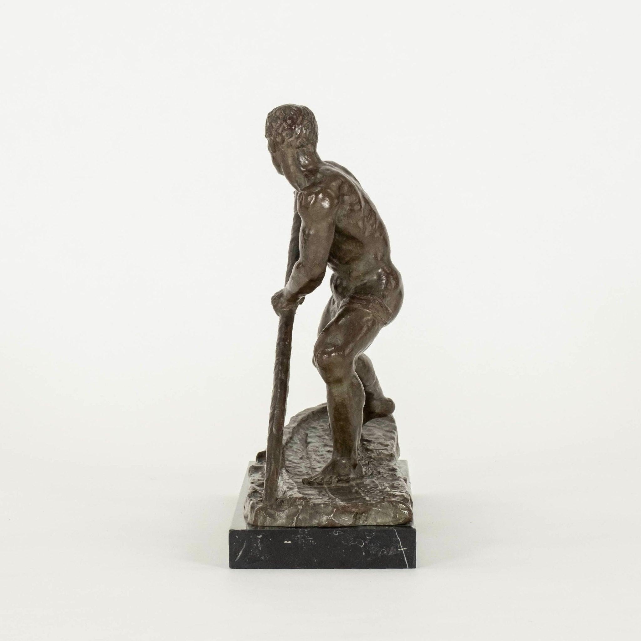 Francese Scultura in bronzo Art Deco francese di Alexandre Ouline in vendita
