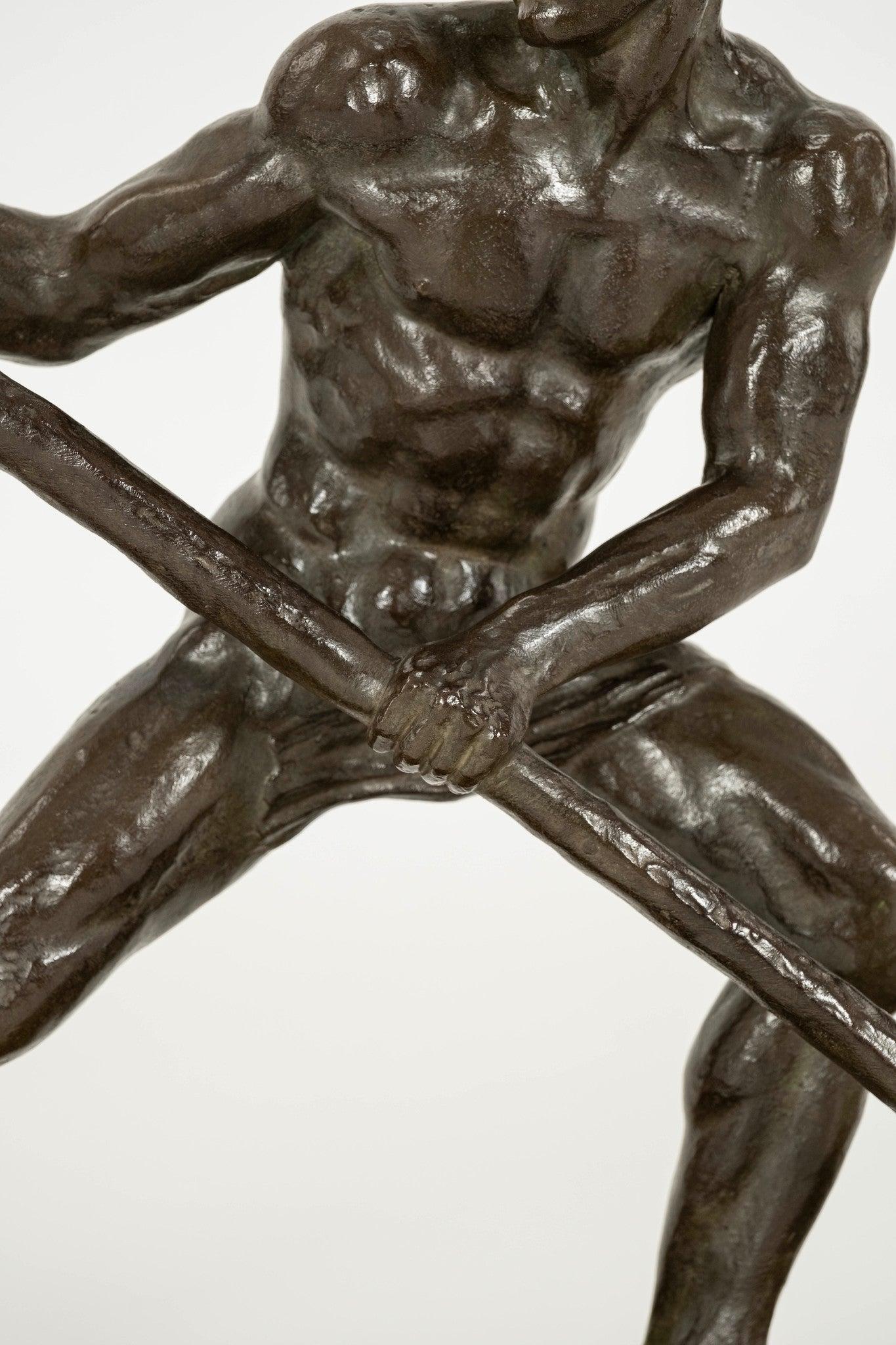 XX secolo Scultura in bronzo Art Deco francese di Alexandre Ouline in vendita