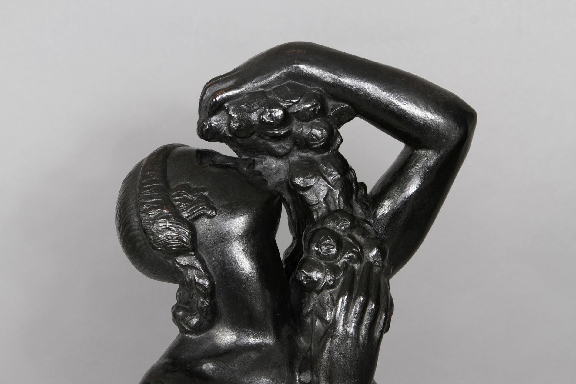 French Art Deco Bronze Sculpture by Gilbert Privat In Excellent Condition In SAINT-OUEN-SUR-SEINE, FR