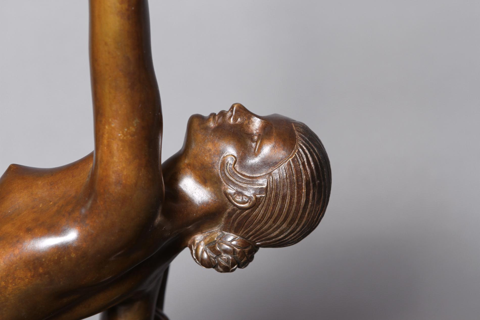 French Art Deco Bronze Sculpture by Marcel-andré Bouraine In Excellent Condition In SAINT-OUEN-SUR-SEINE, FR