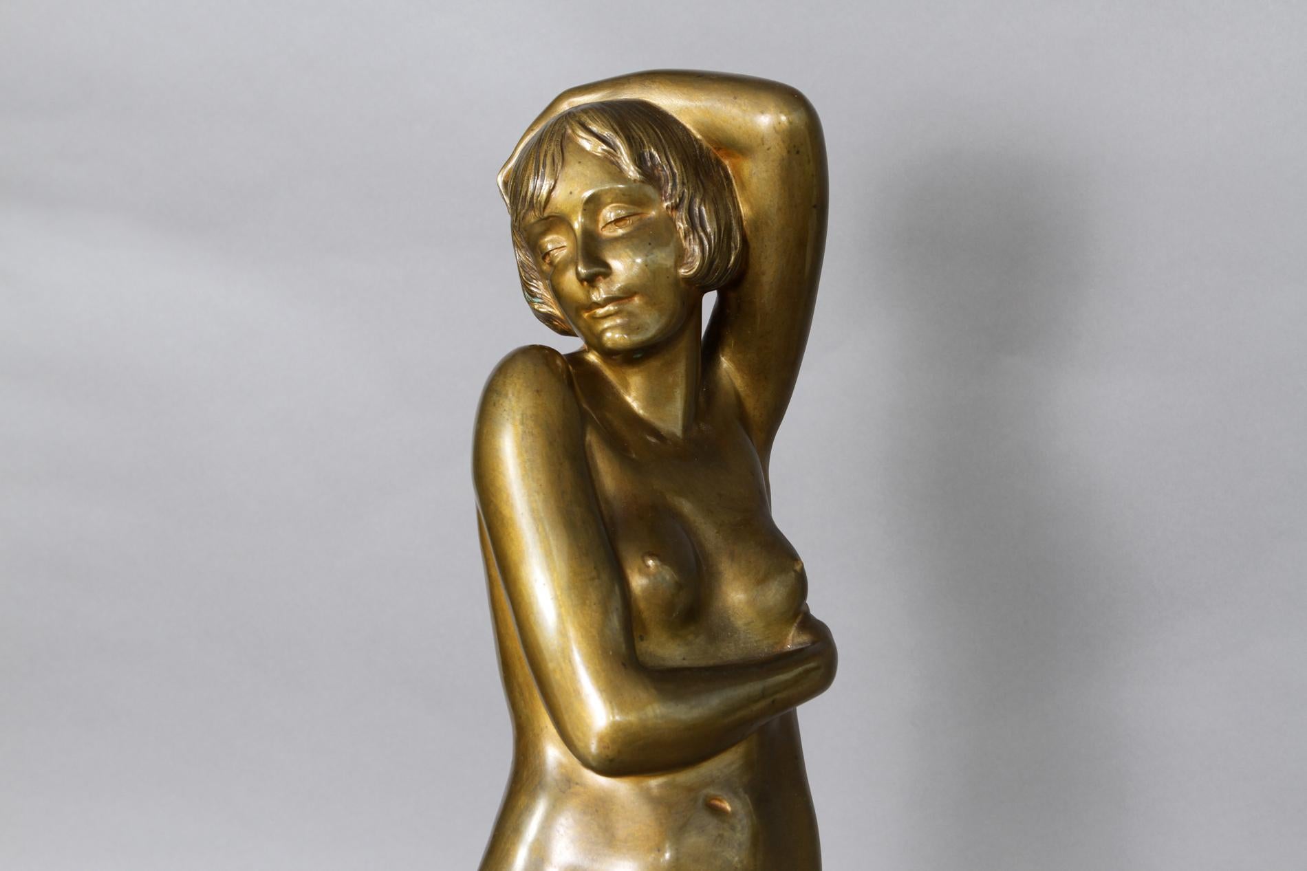 Art Deco French art deco bronze sculpture M.L.Simard