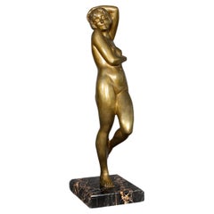 French art deco bronze sculpture M.L.Simard