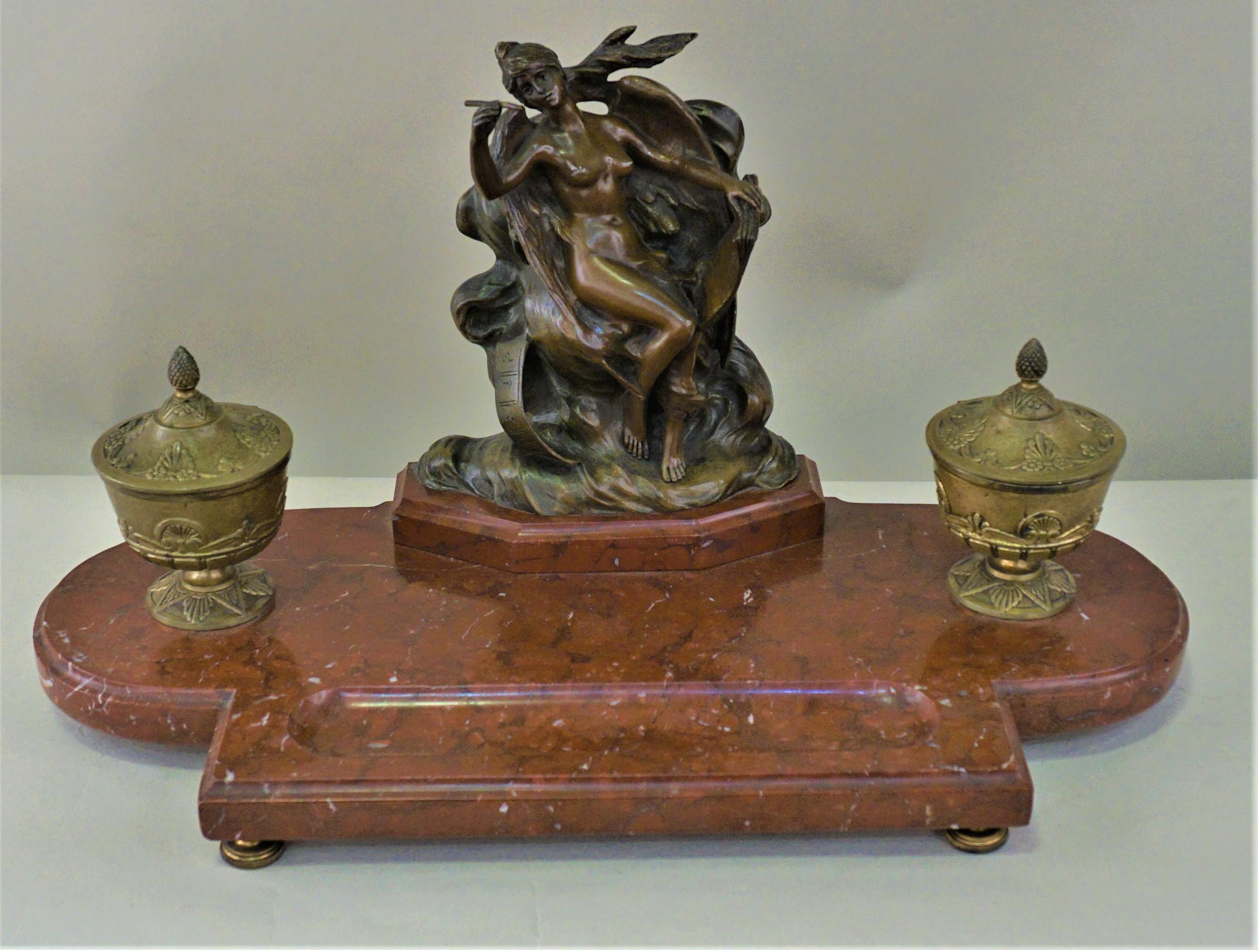 French Art Deco Bronze Sculpture of Harlequin For Sale 8