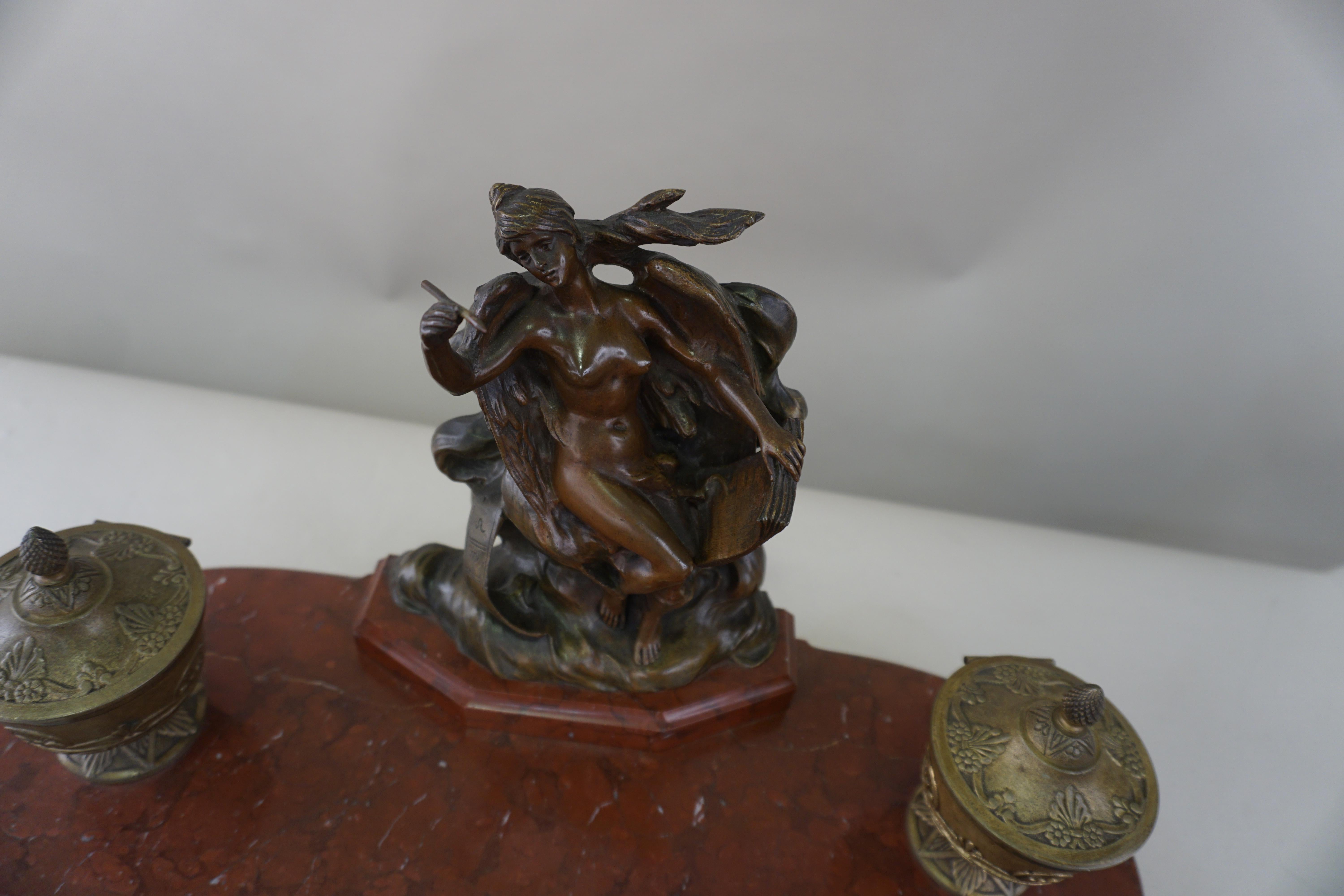 Bronze-Skulptur eines Harlekins im französischen Art déco-Stil im Angebot 12