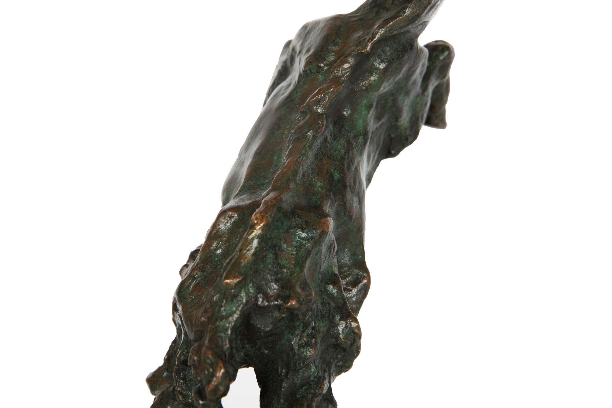French Art Deco Bronze Sculpture of “Jumping Goat”, Bookend by Maurice Prost 4