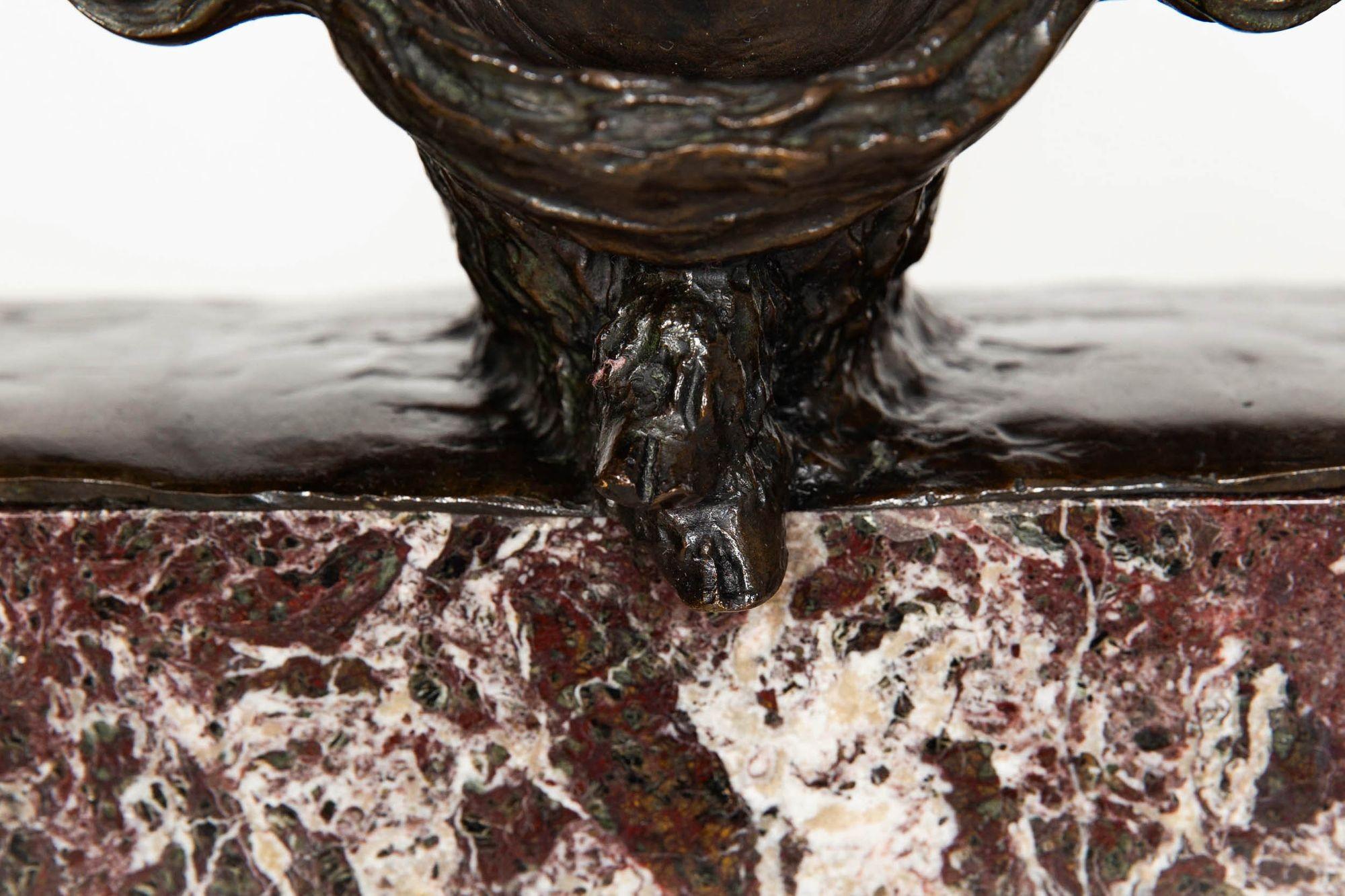 French Art Deco Bronze Sculpture “Satyr with Deer” by Ary Bitter ca. 1930s For Sale 15