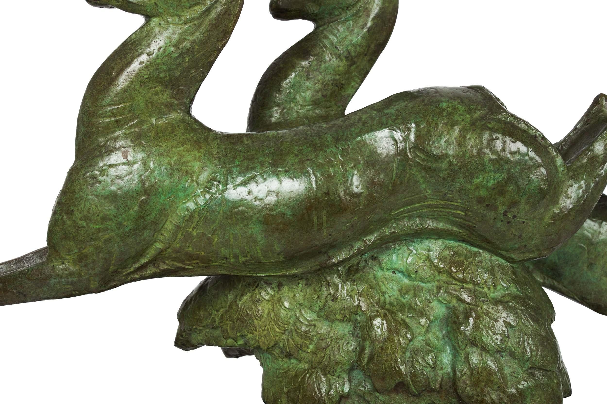 Sculpture en bronze Art Déco française 