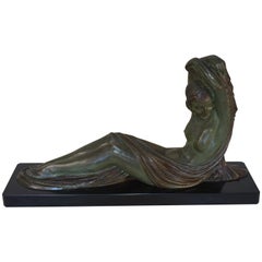 French Art Deco Bronze Seated Nude by Demeter Chiparus