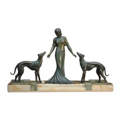 French Art Deco Bronze Statue, circa 1925