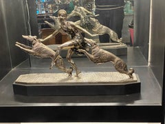 French Art Deco Bronze Statue, "The Dance" by Lormier