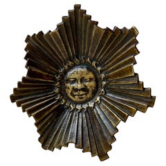 French Art Deco Bronze Sunburst Ashtray or Dish, 1930s