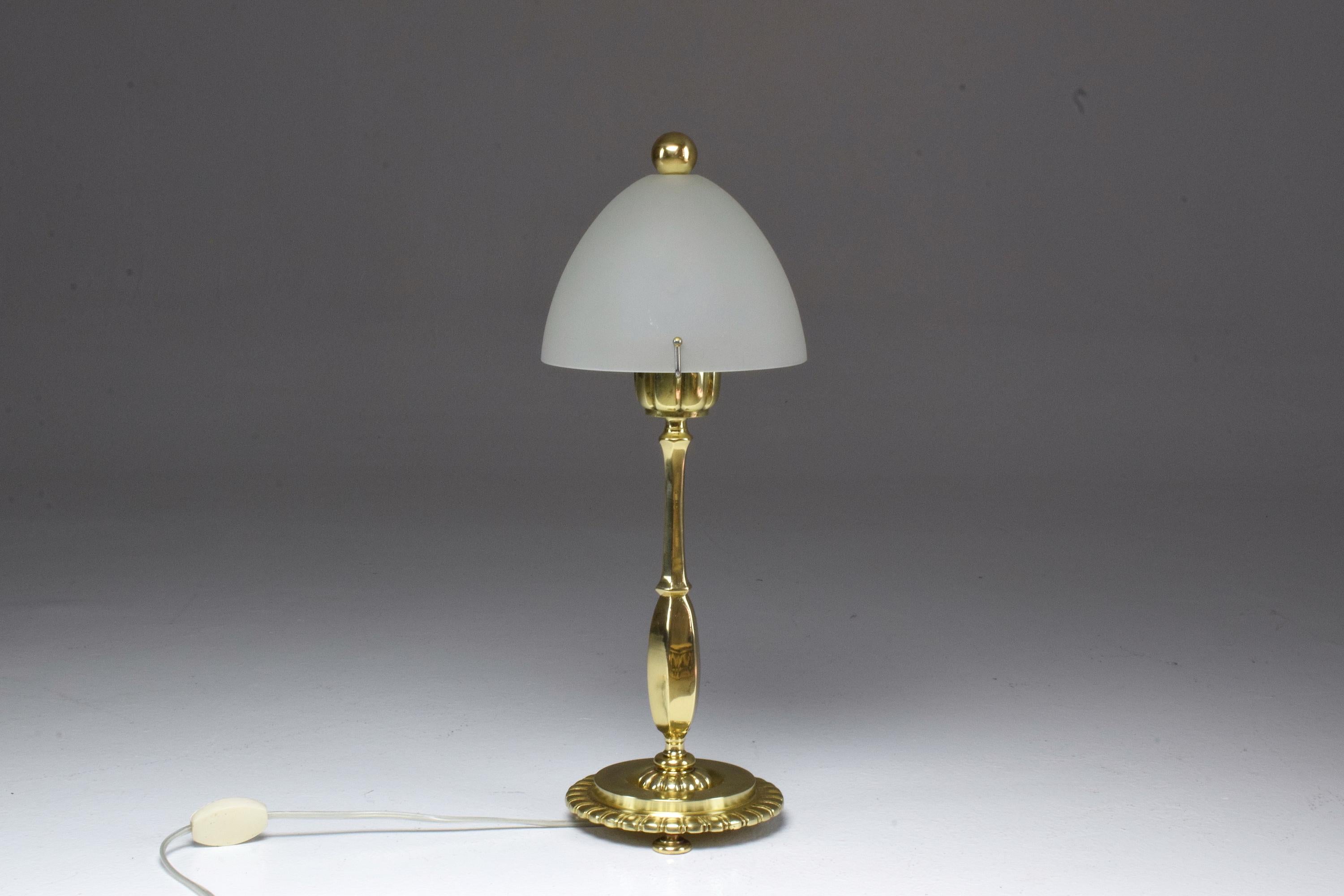 20th Century French Art Deco Bronze Table Lamp by Henry Petitot, 1930s