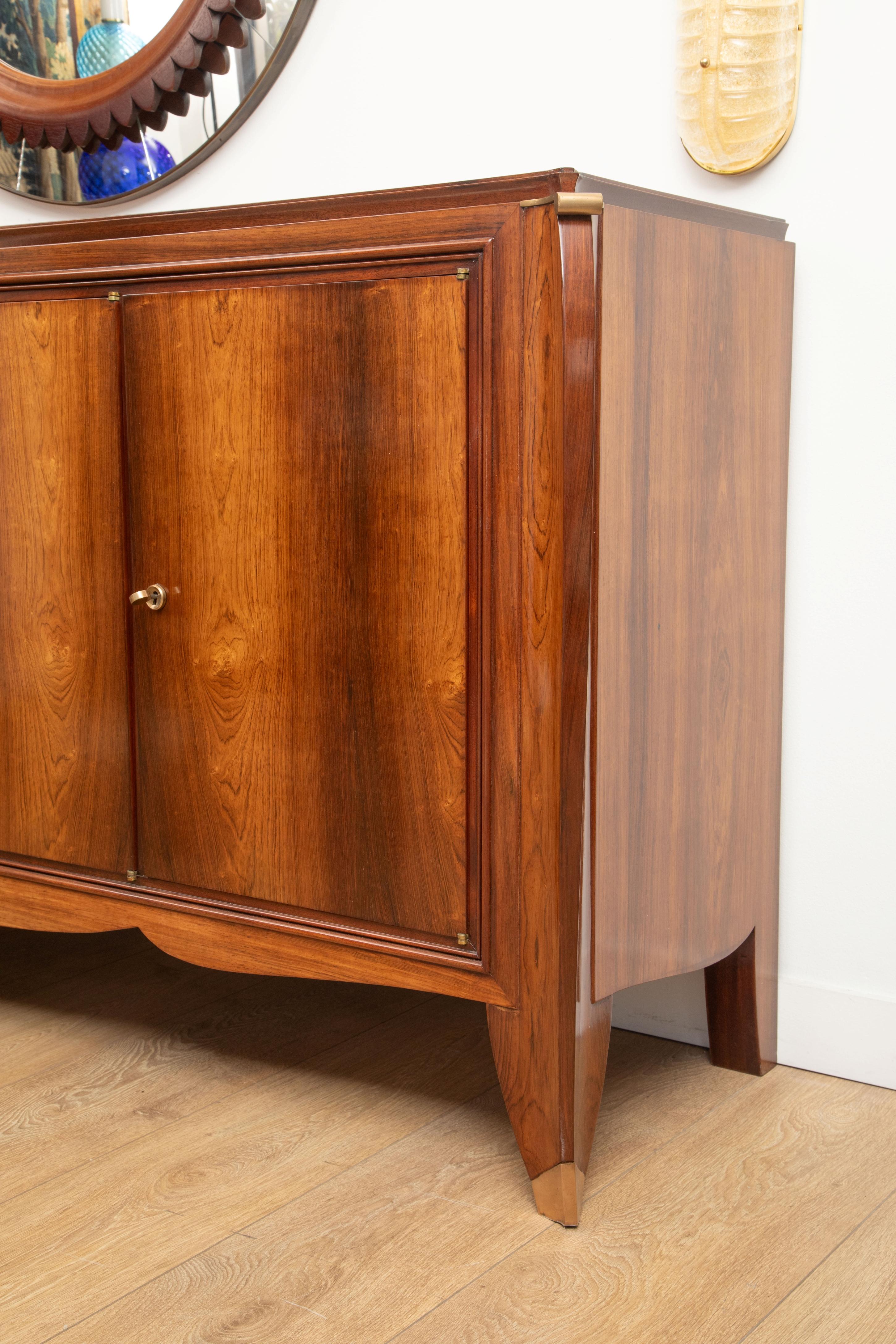 Veneer French Art Deco Buffet by Maurice Rinck, 1935 For Sale