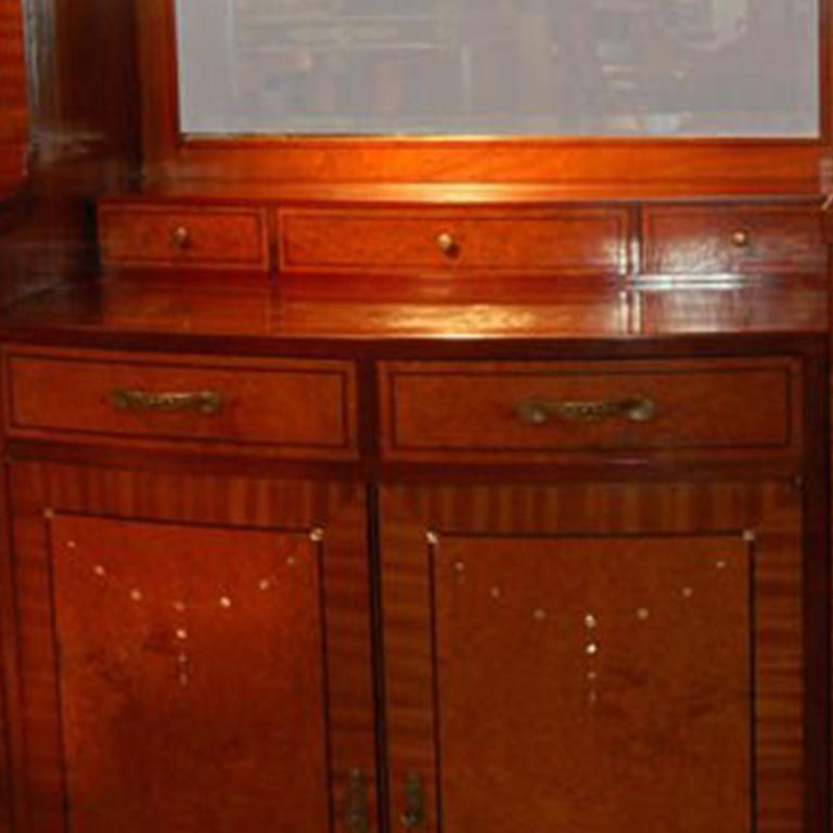 Burl French Art Deco Buffet For Sale