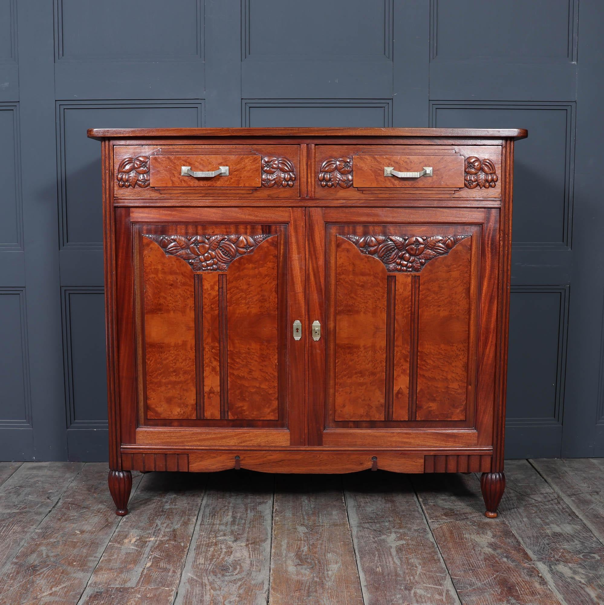 Early 20th Century French Art Deco Buffet Sideboard For Sale