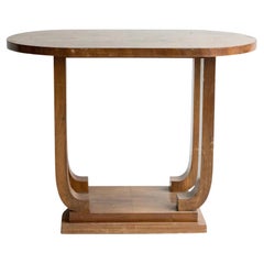 Tavolino in radica di noce Art Deco francese