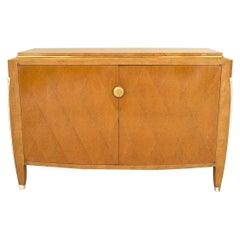French Art Deco Burled Amboyna Commode