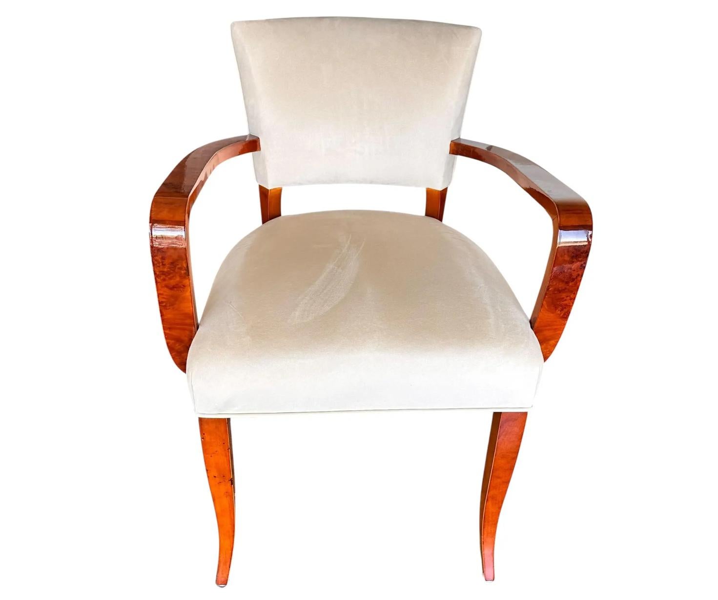 Francese Sedia a braccio a farfalla Art Deco francese del 1935 circa - 1 di 4 in vendita