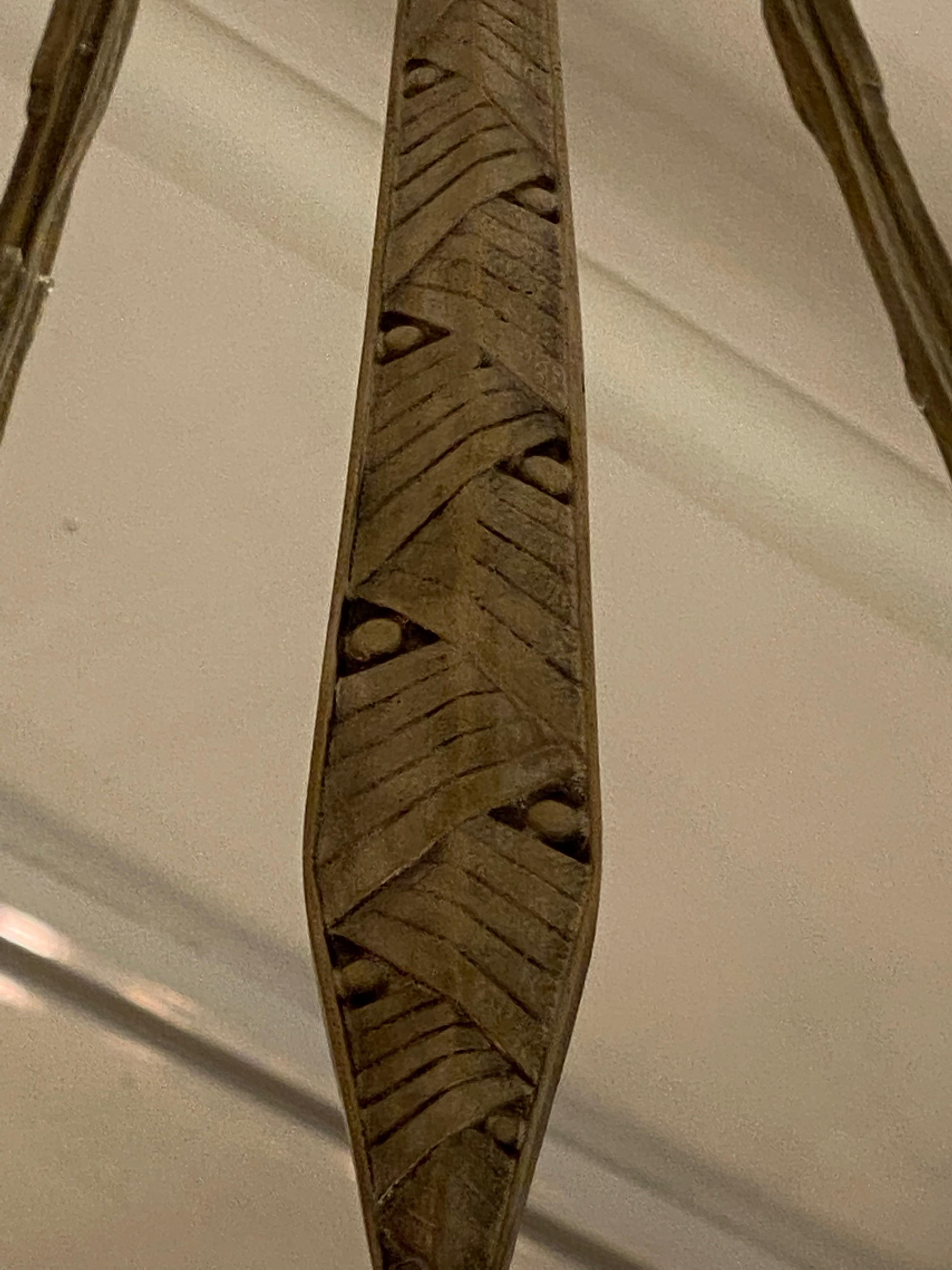 Lustre Art Déco français en forme de papillon signé par Muller Freres Luneville en vente 5