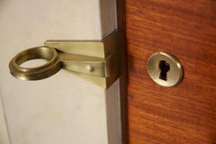 French Art Deco Cabinet by Maxime Old, Rosewood with Parchment Doors