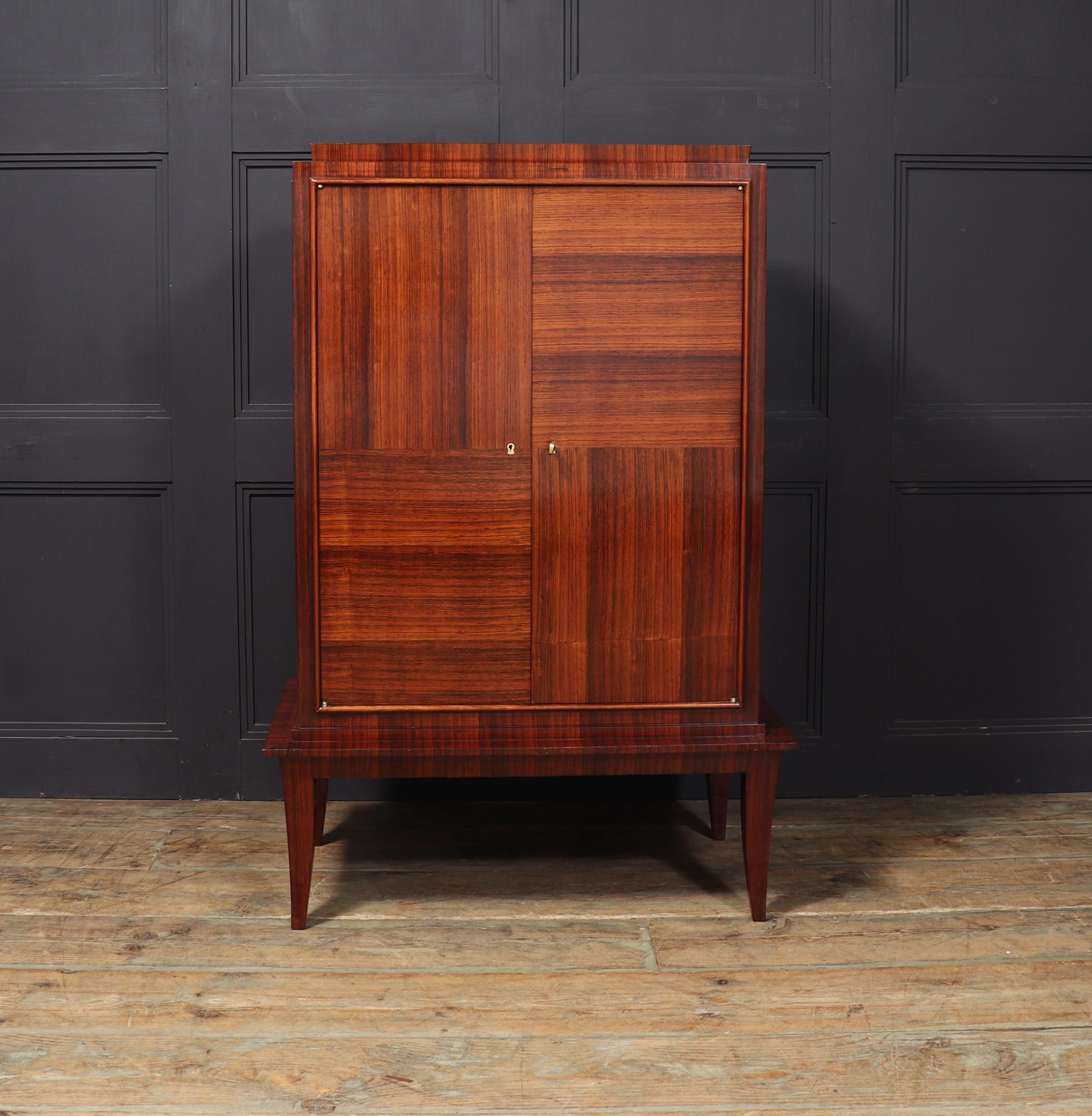Rosewood French Art Deco Cabinet
