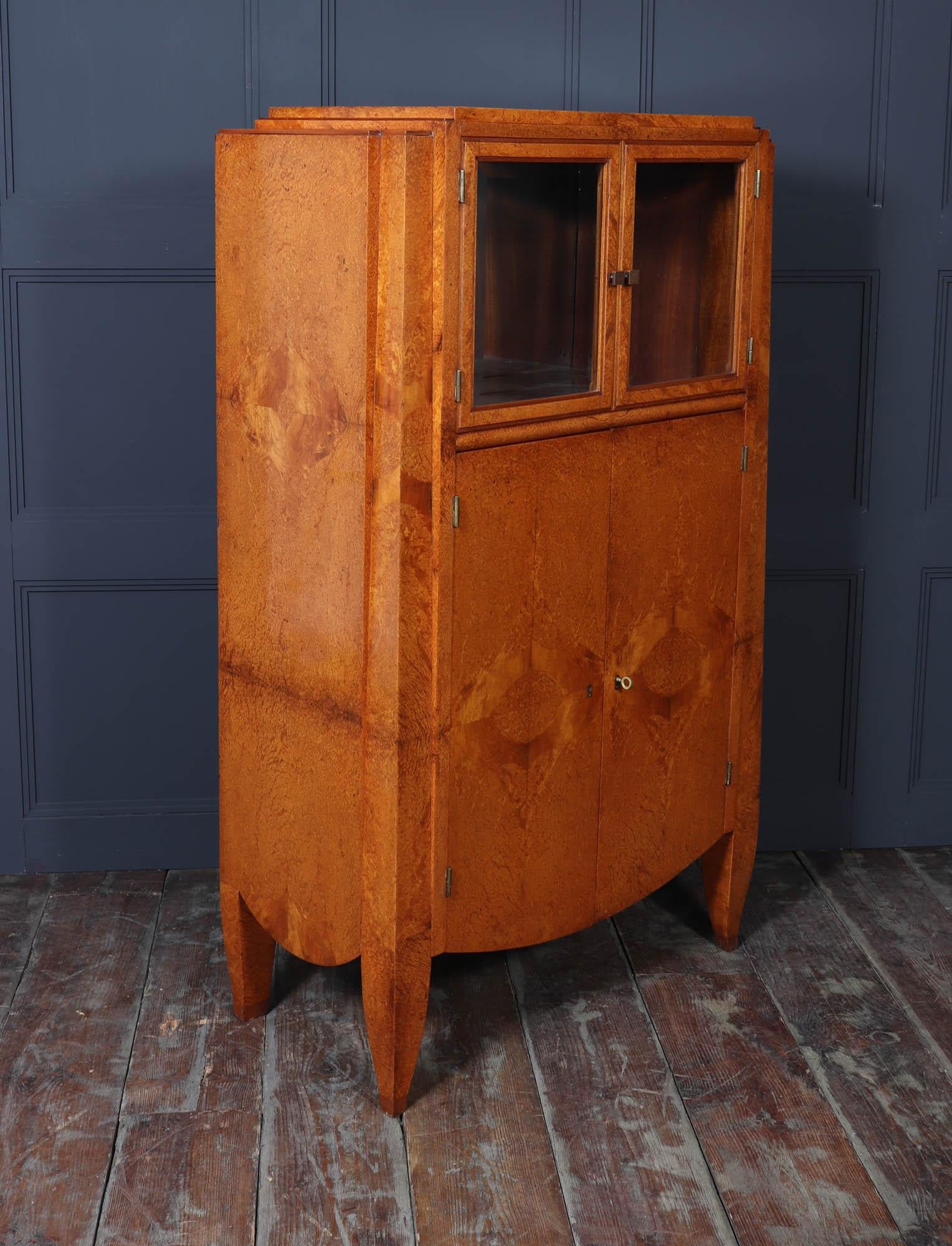French Art Deco Cabinet in Amboyna by Andre Arbus For Sale 5