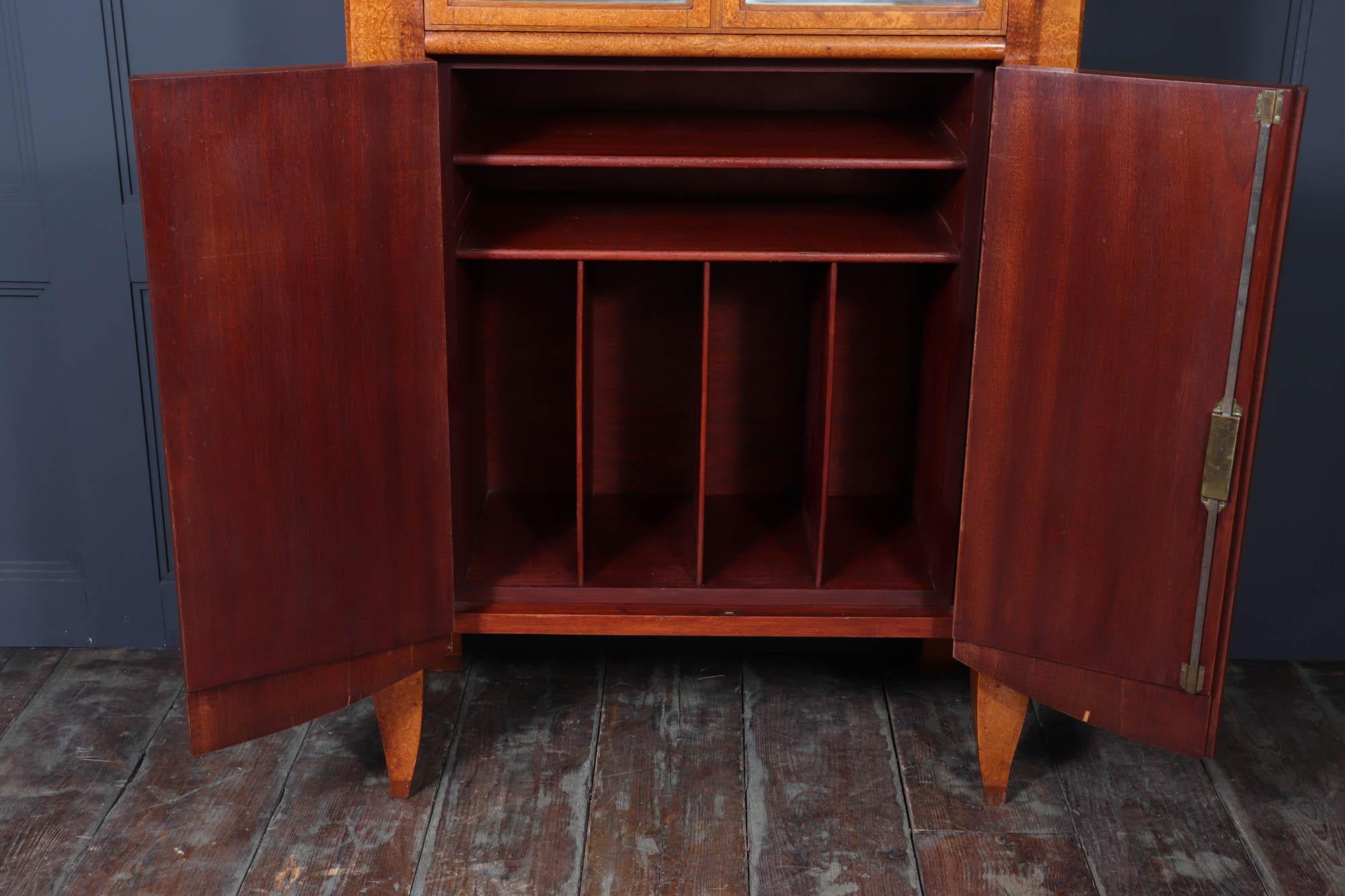 Oak French Art Deco Cabinet in Amboyna by Andre Arbus For Sale