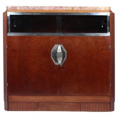 French Art Deco Cabinet in Pomelle Sapelle