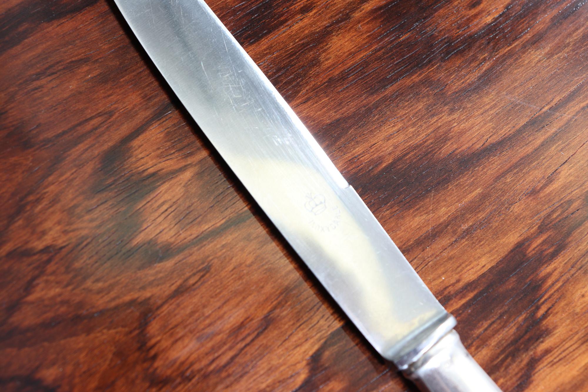 French Art Deco Canteen of Silver Plate Cutlery For Sale 12