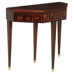 French Art Deco Card Table in Macassar Ebony, c1925