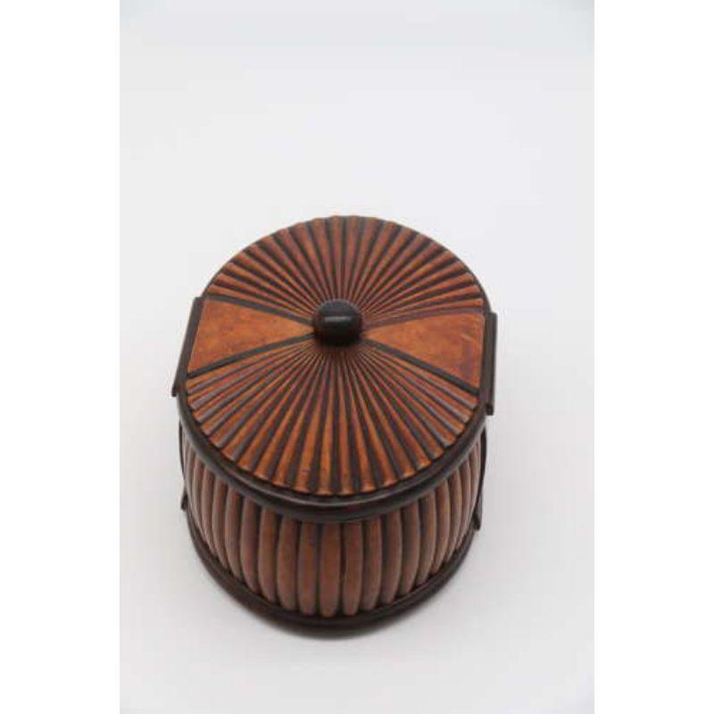 French Art Deco Carved Wood Jewel Casket Circa 1930 1