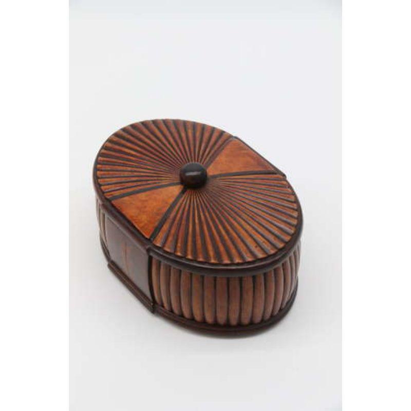 French Art Deco Carved Wood Jewel Casket Circa 1930 2