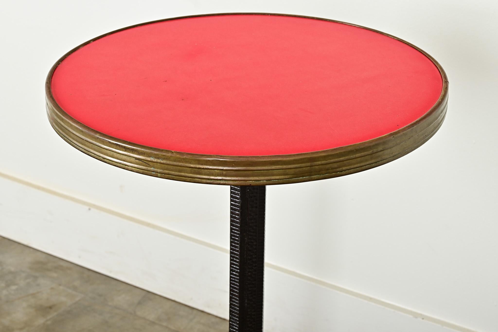 20th Century French Art Deco Cast Iron Bistro Table
