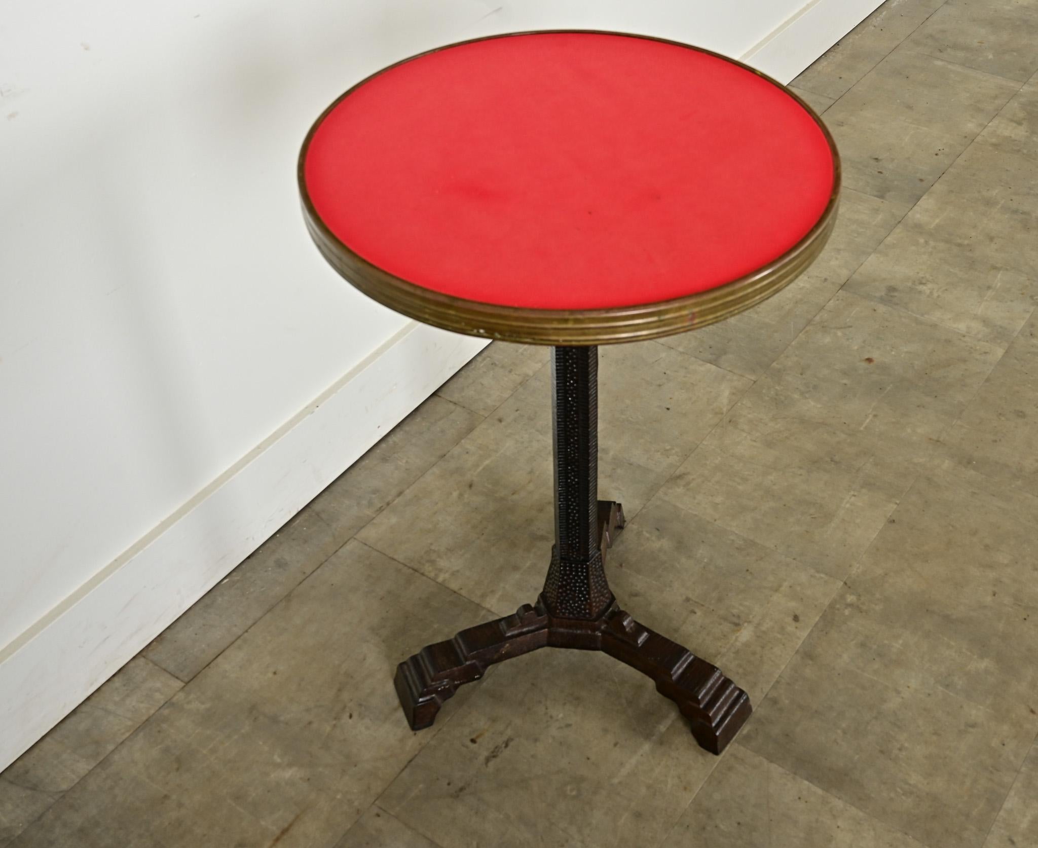 Brass French Art Deco Cast Iron Bistro Table