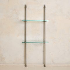 Etagere francese in metallo fuso Art Déco di Siegel, anni '30