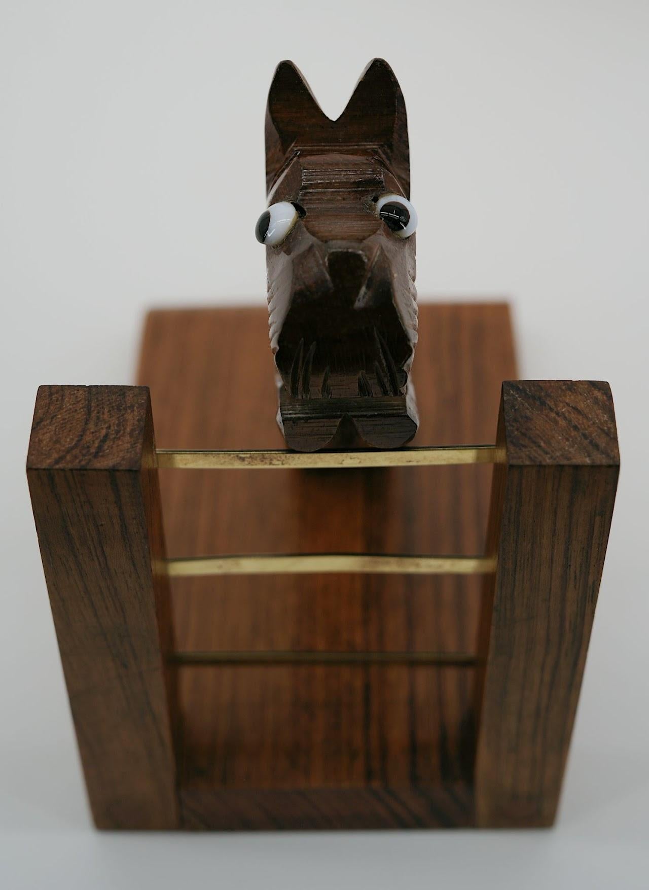French Art Deco Cat & Dog Bookends, 1920 For Sale 2