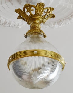French Art Deco Ceiling Light, 1920s