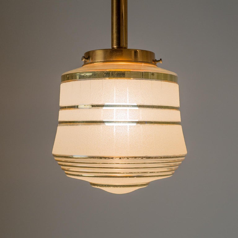 Mid-20th Century French Art Deco Ceiling Light, 1940s