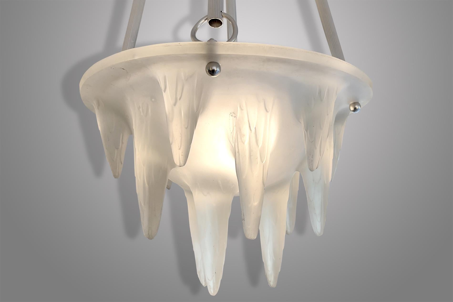 20th Century French Art Deco Ceiling Light by René Lalique For Sale