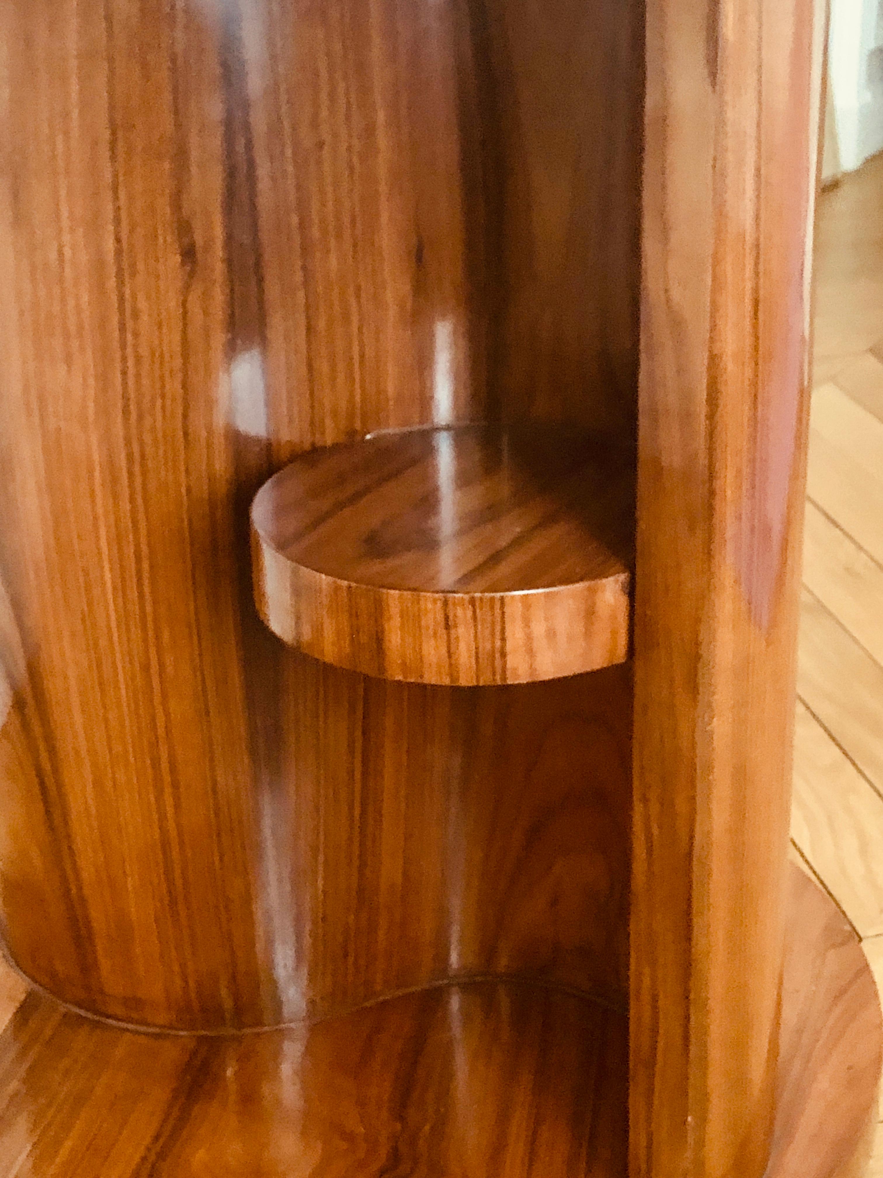 20th Century French Art Deco Center Table in Walnut Veneer, 1930