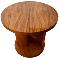 French Art Deco Center Table in Walnut Veneer, 1930