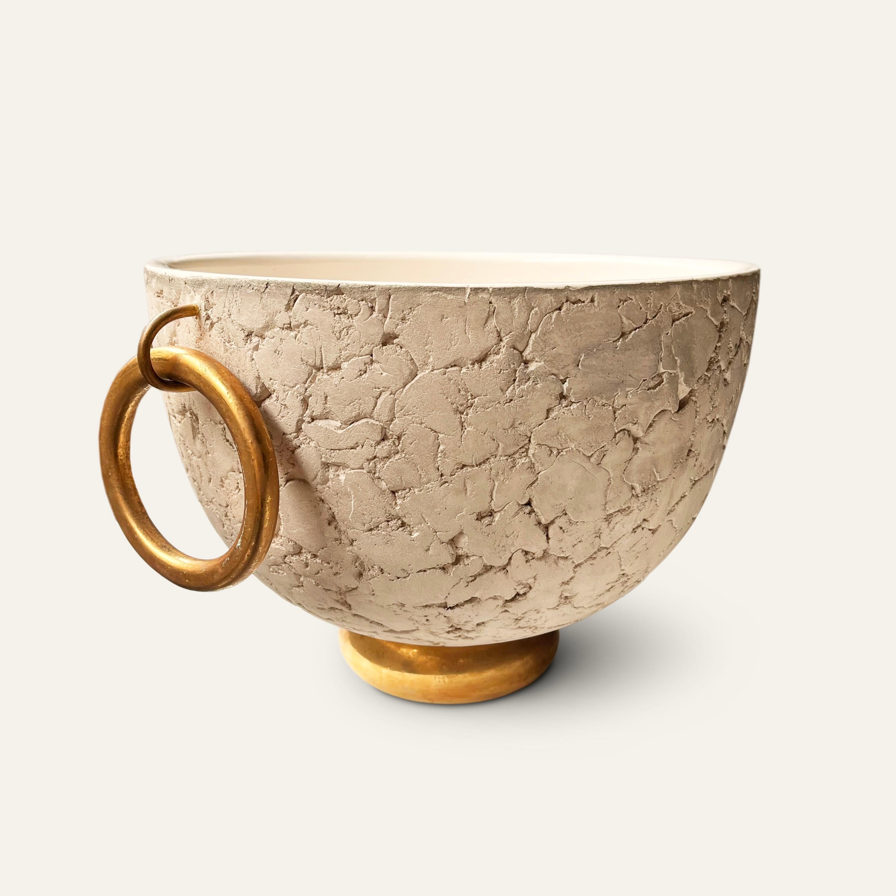 Fioriera grande in ceramica Art Deco francese in vendita 3