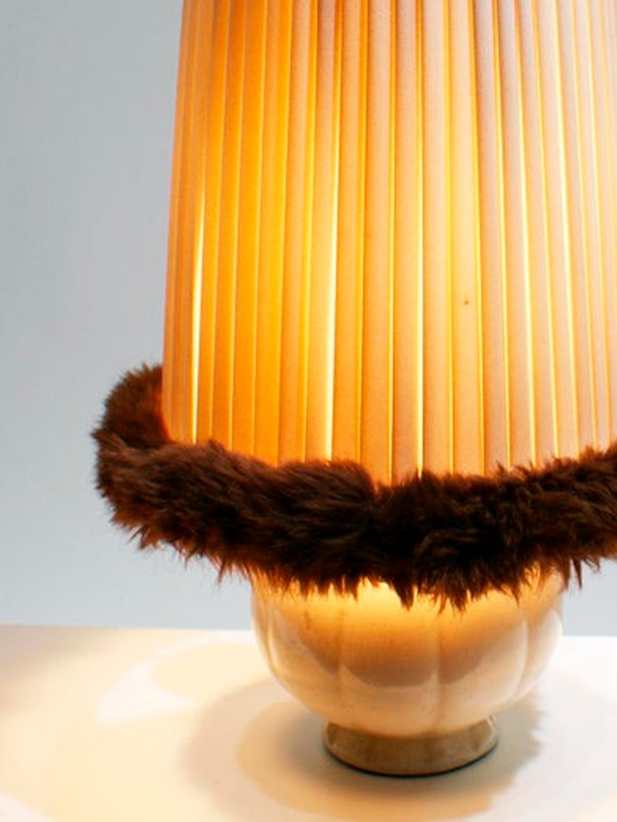 20ième siècle Lampe de table en céramique Art Déco française en vente